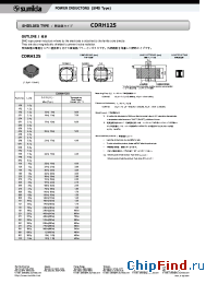 Datasheet CDRH125 manufacturer Sumida